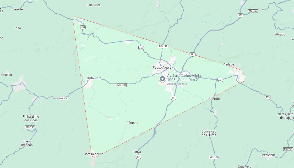 Localização no mapa